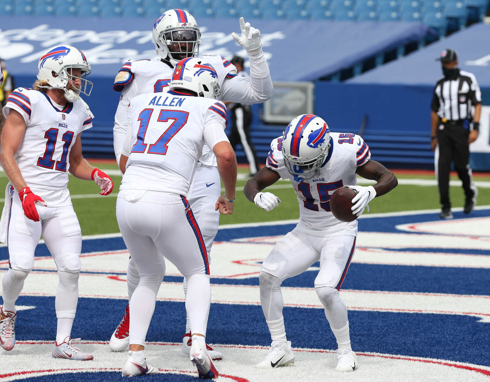 Dancing in the end zone